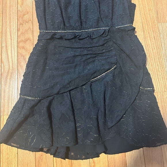 Ramy Brook Elegant Black and Gold Sleeveless Dress Size 0 - Picture 3 of 10